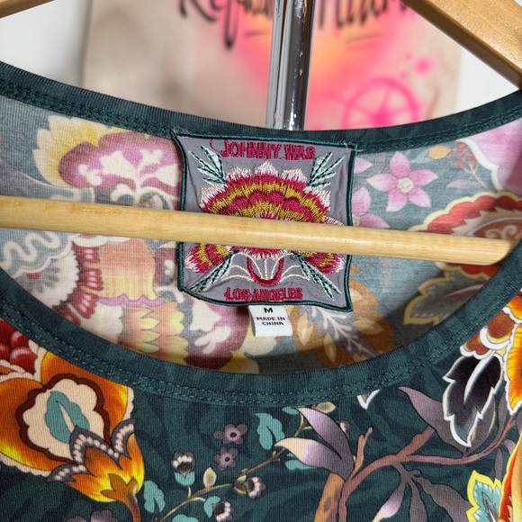 Johnny Was The Janie Favorite Puff Sleeve Knit Tee - Picture 6 of 6